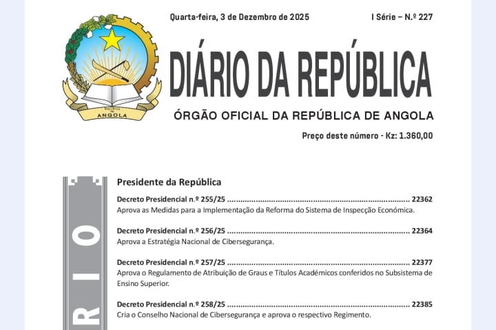 Governo angolano aprova instrumentos jurídicos sobre Cibersegurança